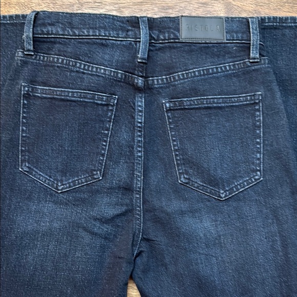 Pistola Black Flared Jeans with Polished Finish Size 26 - Picture 5 of 5